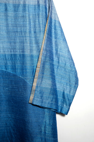 Signature Woven Circle dress (shades of indigo)