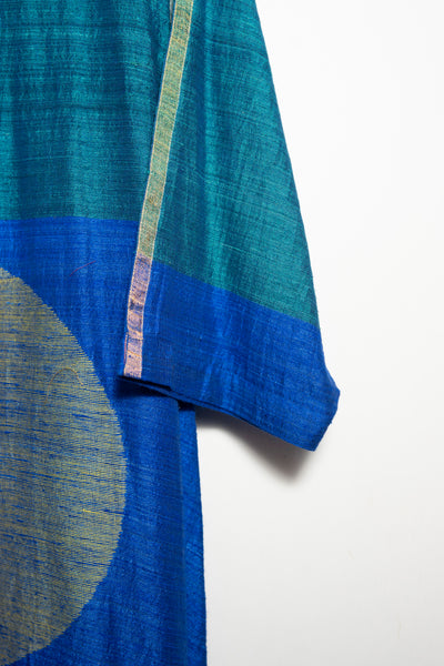 Signature Woven Circle dress (peacock)