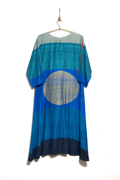 Signature Woven Circle dress (peacock)
