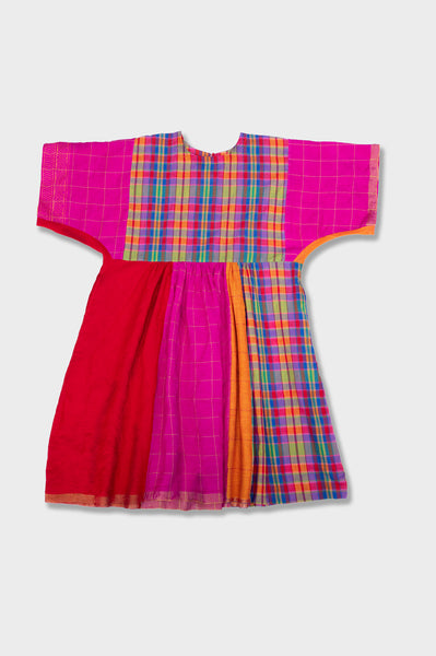 Freedom dress in multi checks