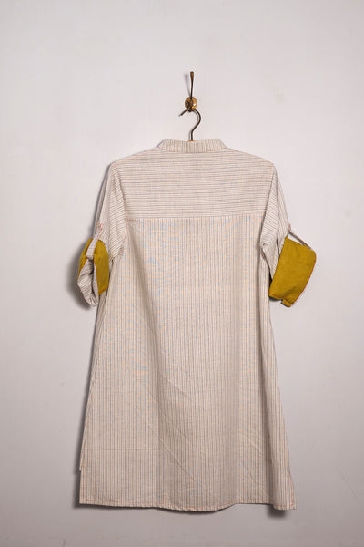 Handwoven pin-stripe shirt