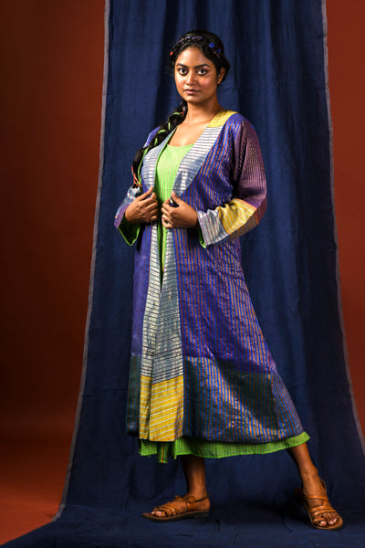 Chogha silk jacket set