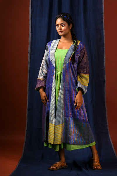 Chogha silk jacket set