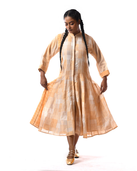 Kallidar gold striped dress