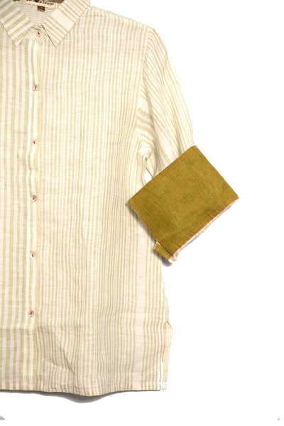 Essential Shirt 4.0 in linen stripes