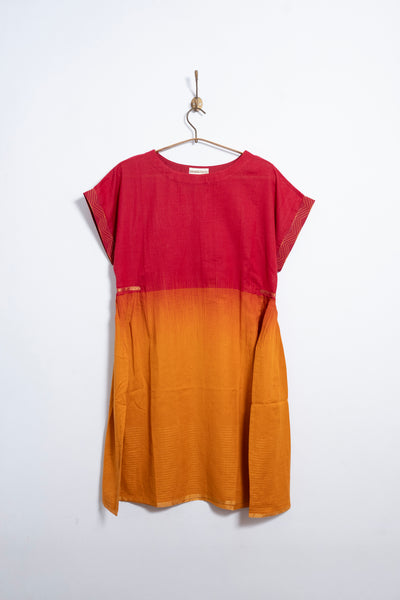 Ikat dress in signature OV-Drs style