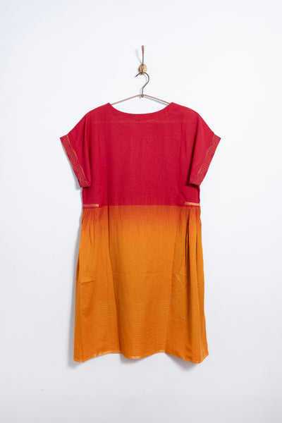 Ikat dress in signature OV-Drs style