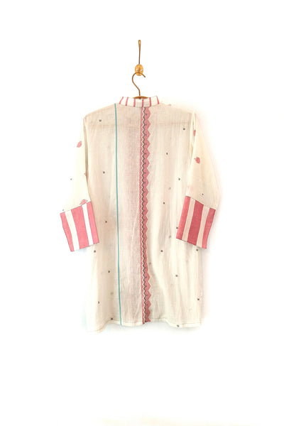 Jamdani ivory shirt