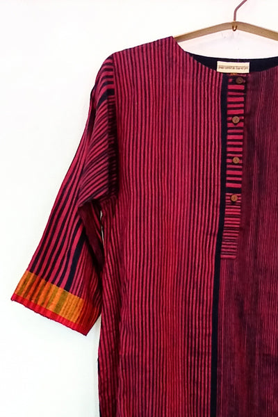 Matka striped kurta
