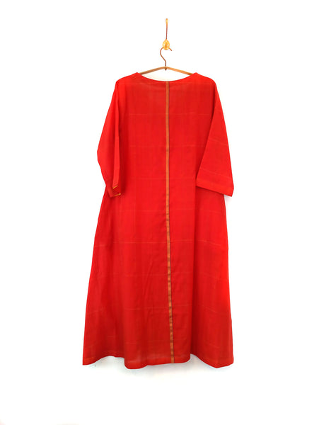 Zari checked kurta