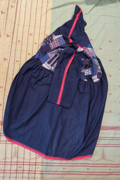 BORO Freedom Dress in indigo