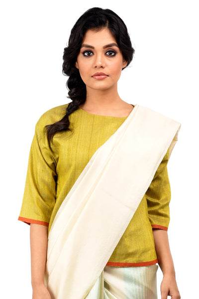 Silk Dorukha stripe (Aqua)