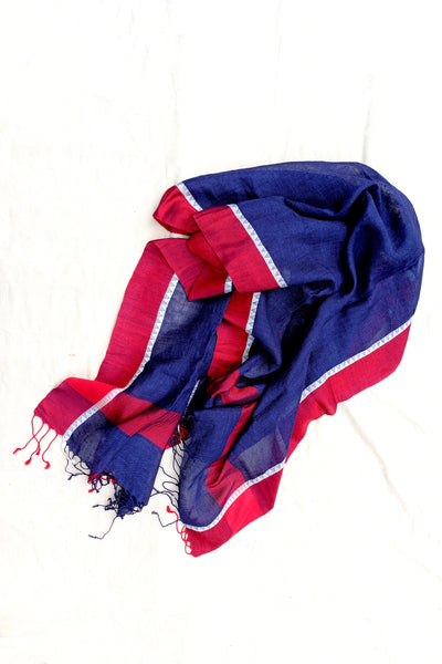 LAAL PAAR Linen Dupatta