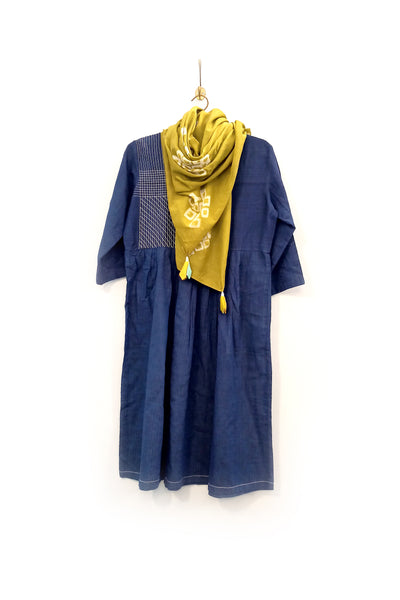 Handwoven yarn dyed dress