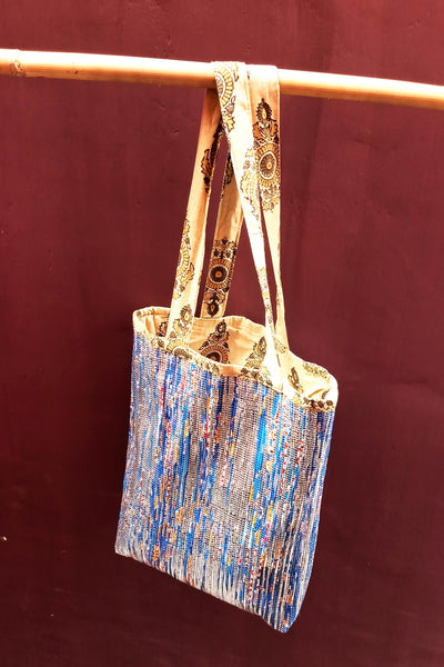 Silver Jhola tote