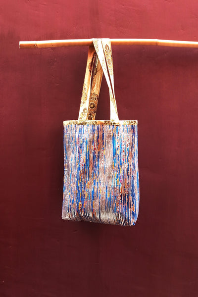 Silver Jhola tote