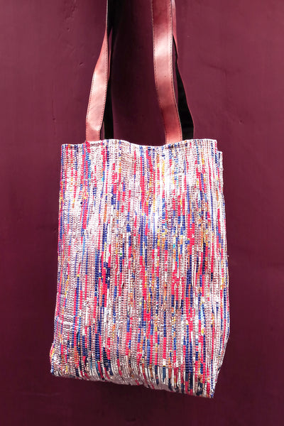 Silver Jhola tote