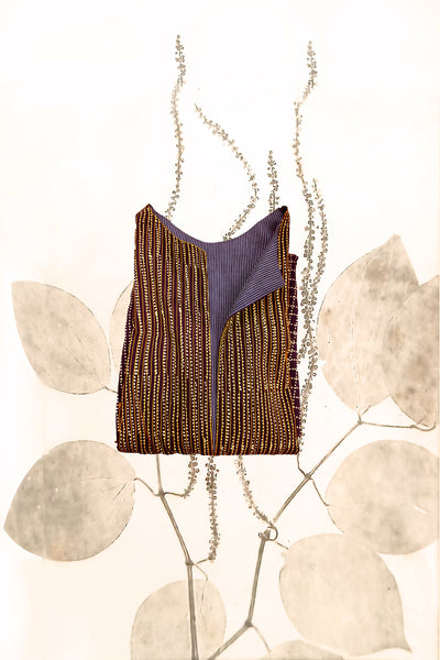 Silk Ajrakh cape