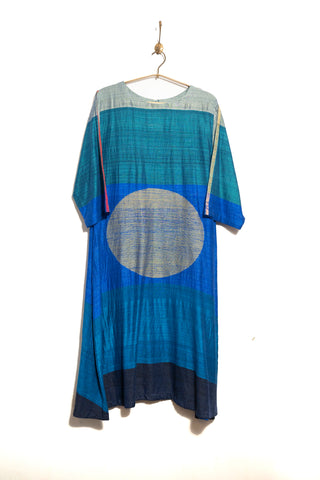 Signature Woven Circle dress (peacock)