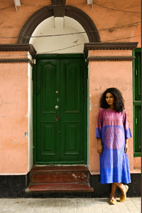 Signature Woven Circle dress (old rose)