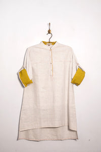 Handwoven pin-stripe shirt