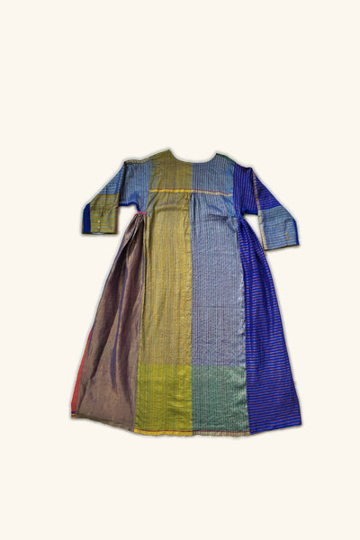 Anokhi dress in silk stripes