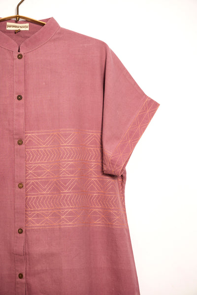 Natural dyed OV-Shirt