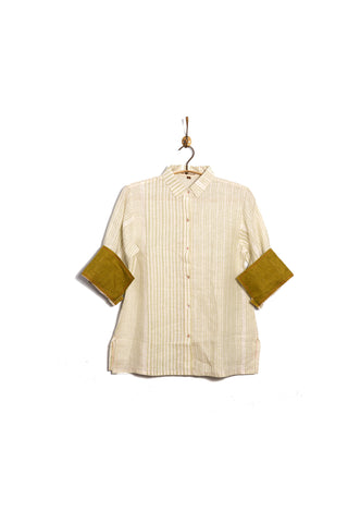 Essential Shirt 4.0 in linen stripes