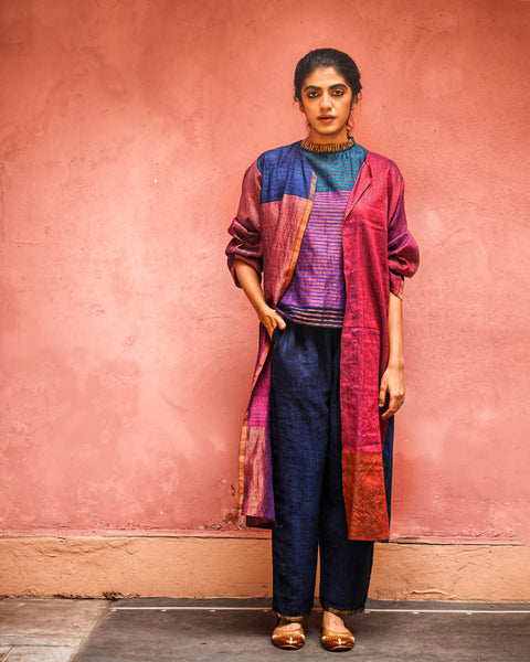 YATRA colour block cape