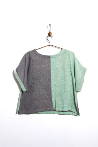 Barfi top in indigenous cotton