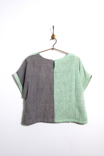 Barfi top in indigenous cotton