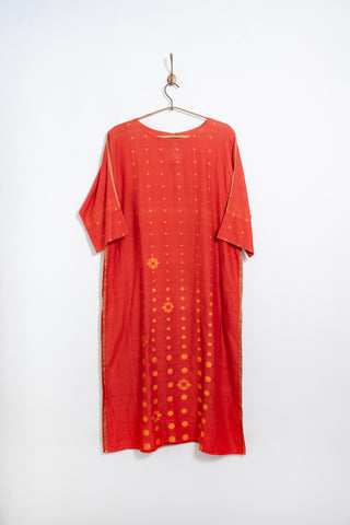 Sikka Buti jamdani dress in handwoven muslin