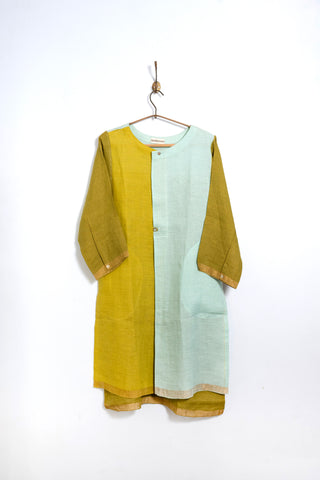 Linen 'half and half' Kurta