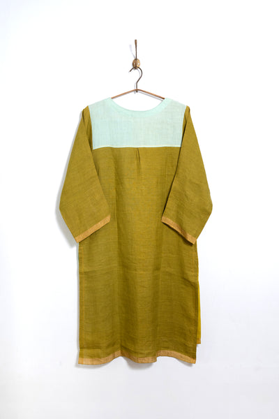 Linen 'half and half' Kurta