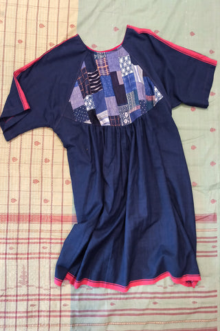 BORO Freedom Dress in indigo
