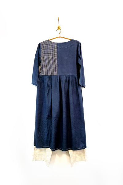 Handwoven yarn dyed dress