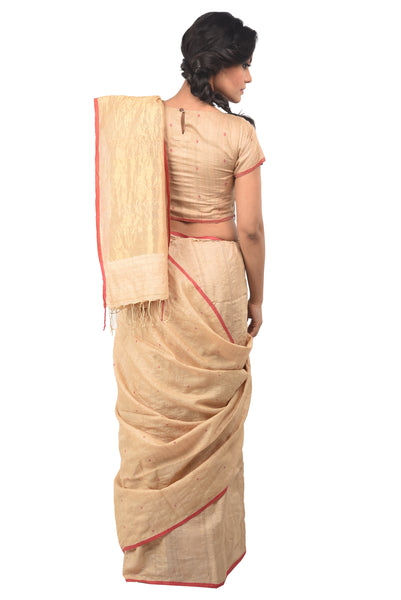 Hazaar Buti in Tassar (red)